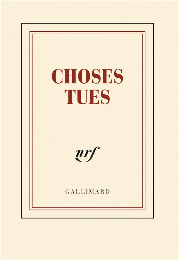 CARNET POCHE "CHOSES TUES" (PAPETERIE)