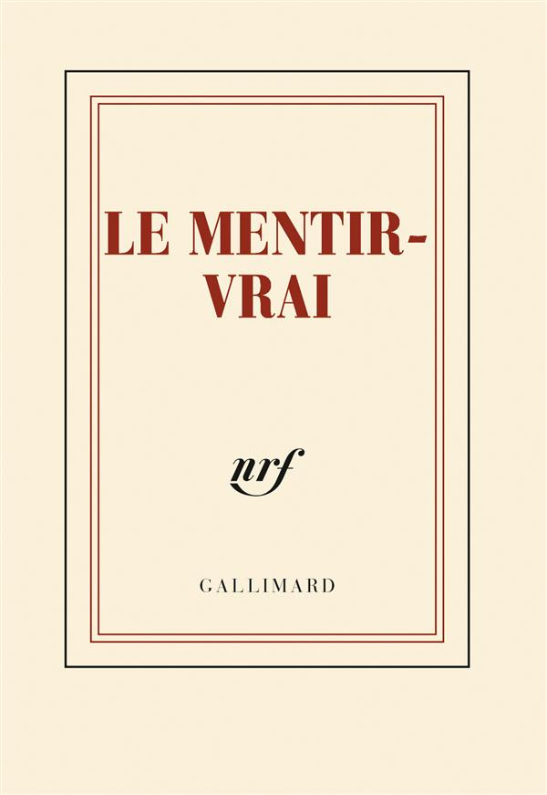 CARNET POCHE "LE MENTIR-VRAI" (PAPETERIE)