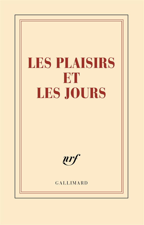 CARNET "LES PLAISIRS ET LES JOURS" (PAPETERIE)
