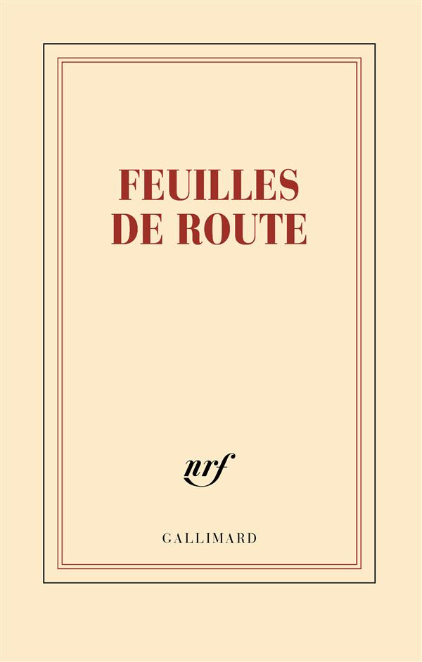 CARNET "FEUILLES DE ROUTE" (PAPETERIE)
