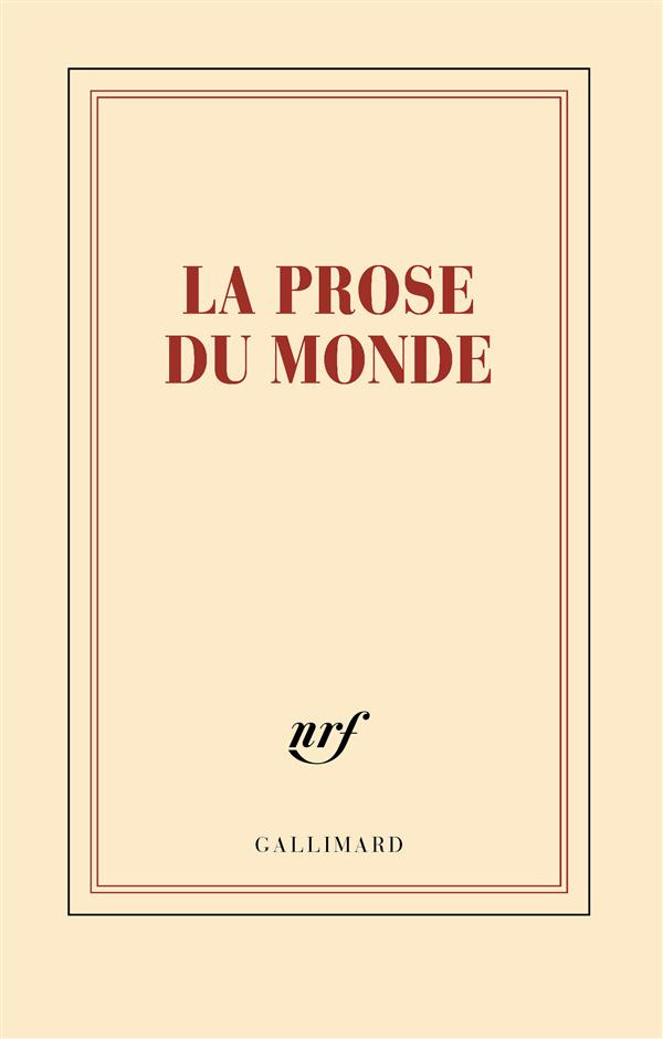 CARNET "LA PROSE DU MONDE" (PAPETERIE)
