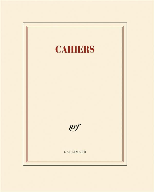 CAHIER DE PAPETERIE "CAHIERS"