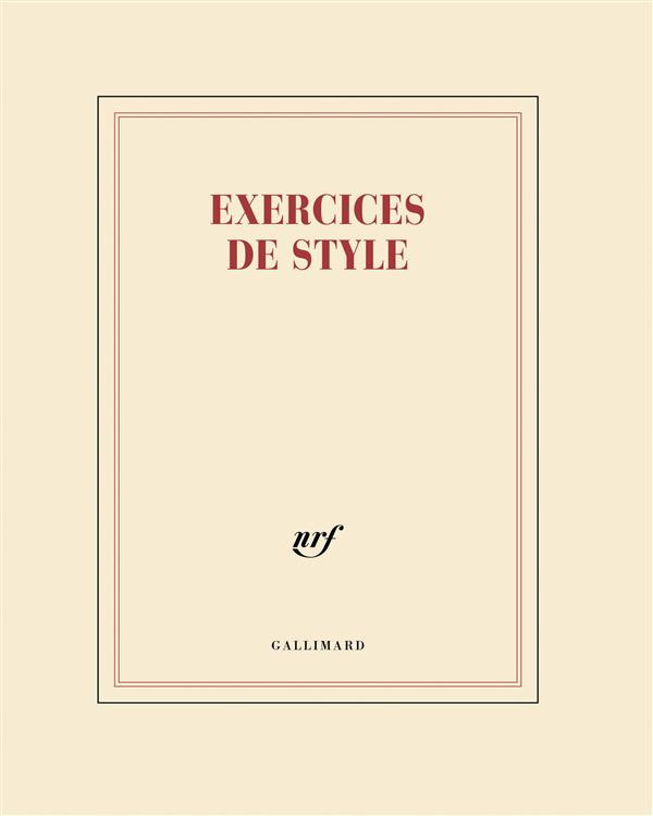 CAHIER "EXERCICES DE STYLE" (PAPETERIE)