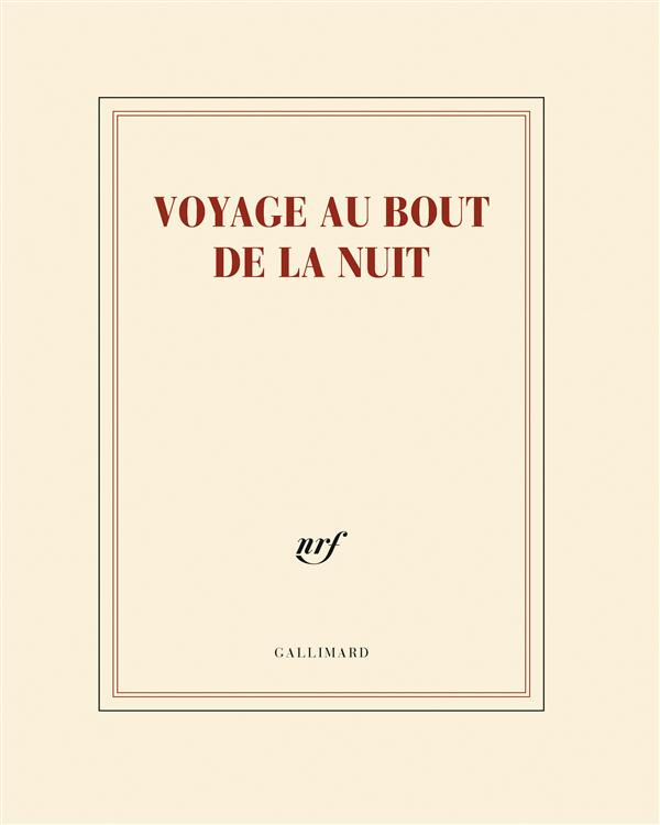 CAHIER "VOYAGE AU BOUT DE LA NUIT" (PAPETERIE)