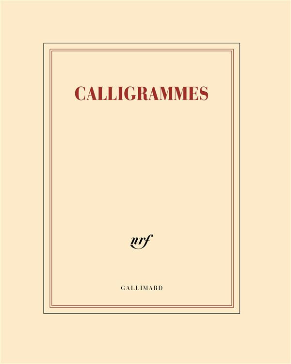 CAHIER "CALLIGRAMMES" (PAPETERIE)