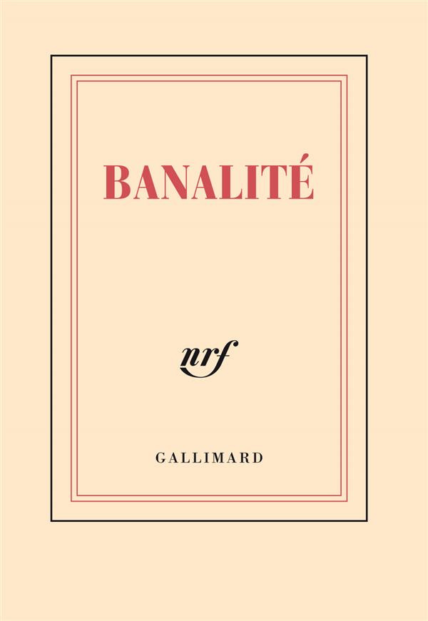 CARNET POCHE "BANALITE" (PAPETERIE)