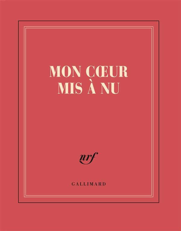 CARNET CARRE "MON COEUR MIS A NU" (PAPETERIE)