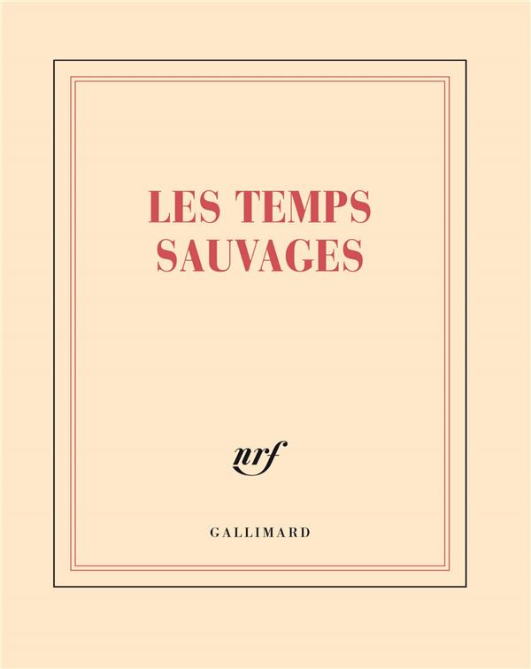 CARNET CARRE "LES TEMPS SAUVAGES" (PAPETERIE)
