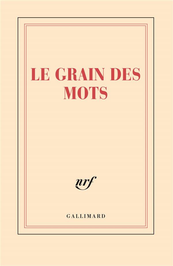 CARNET "LE GRAIN DES MOTS" (PAPETERIE)