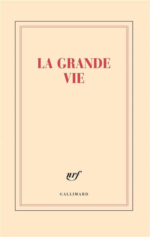 GRAND CARNET "LA GRANDE VIE" (PAPETERIE)