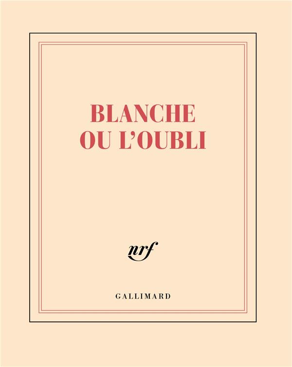 CARNET CARRE "BLANCHE OU L'OUBLI" (PAPETERIE)