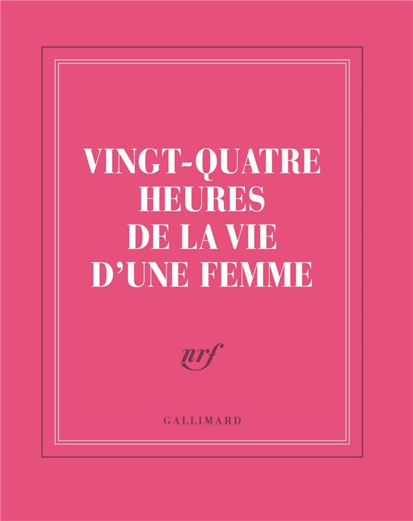 CARNET CARRE "VINGT-QUATRE HEURES DE LA VIE D'UNE FEMME" (PAPETERIE)