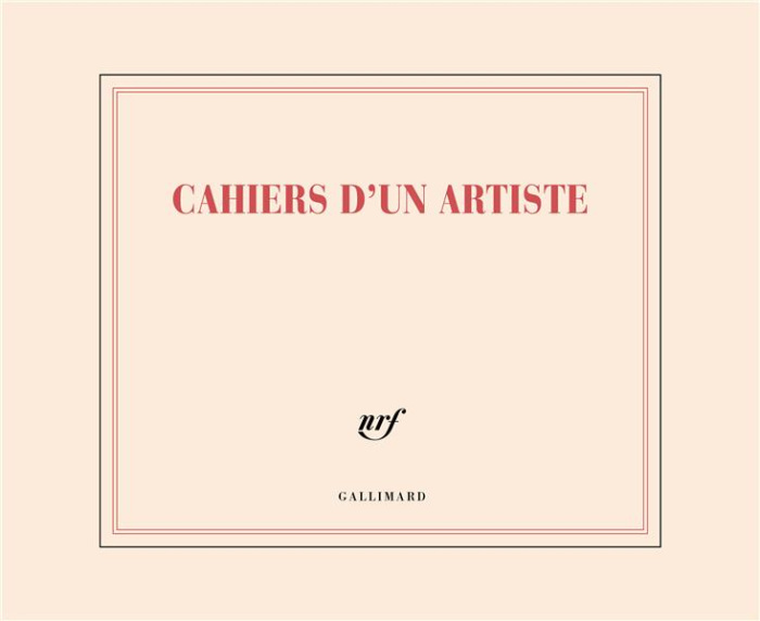 CARNET DE DESSIN "CAHIERS D'UN ARTISTE" (PAPETERIE)