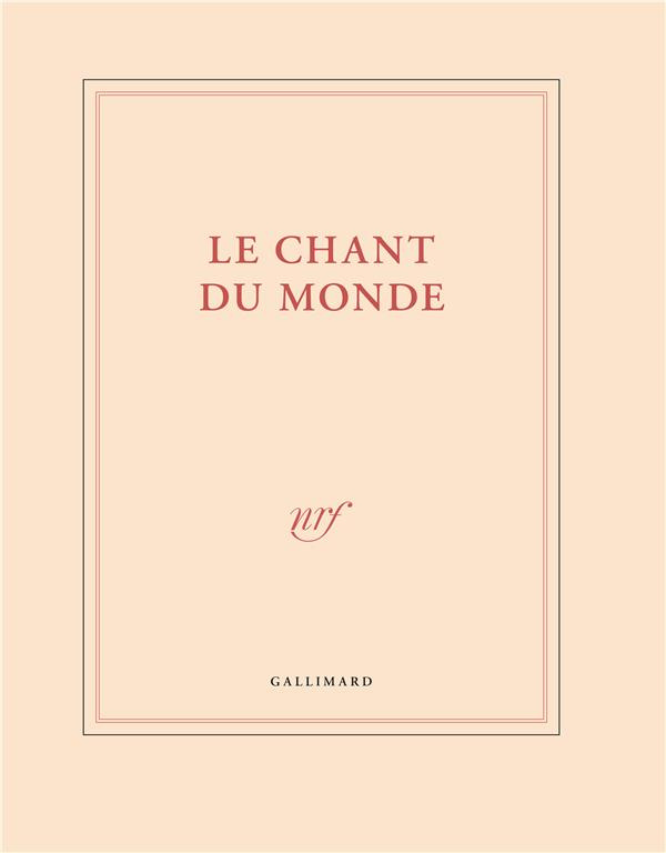 CARNET DE DESSIN "LE CHANT DU MONDE" (PAPETERIE)