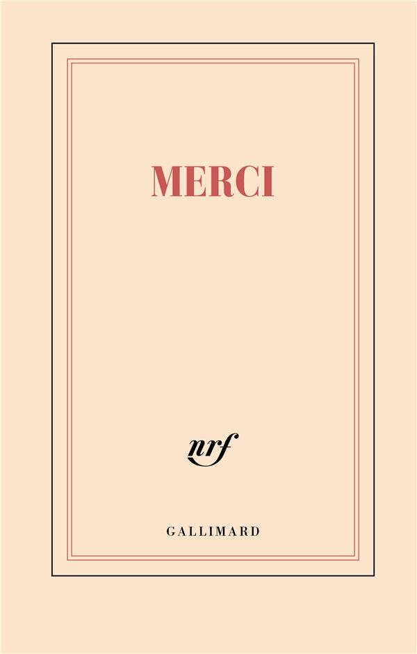 CARNET "MERCI" (PAPETERIE)