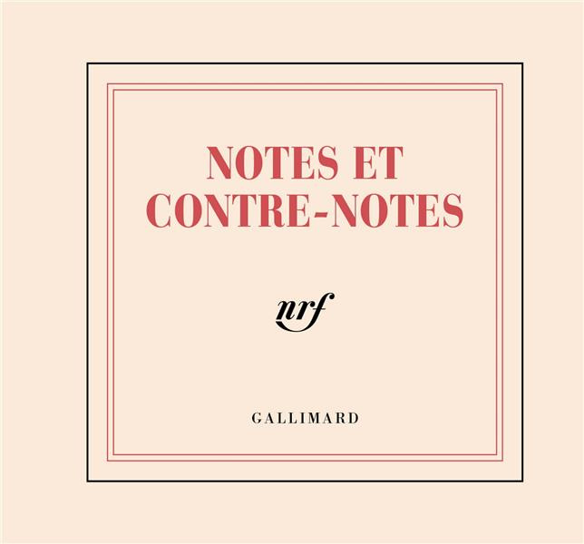 MINI-BLOC "NOTES ET CONTRE-NOTES" (PAPETERIE)