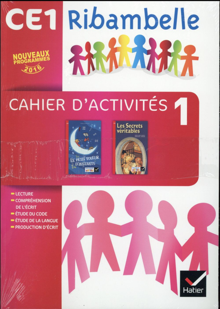 Ribambelle CE1 série rouge. Cahier d'activité 1 et Livret d'entraînement 1, Edition 2016