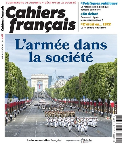 Cahiers français N° 428, juillet-août 2022 : L'armée dans la société