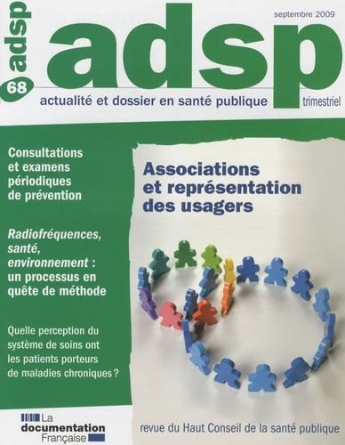 ADSP N° 68, Septembre 2009 : Associations et représentation des usagers