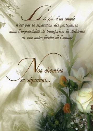 LOT DE 5 CARTES - NOS CHEMINS SE SEPARENT...