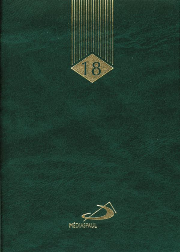 Agenda 2018 - Année liturgique B Couverture verte