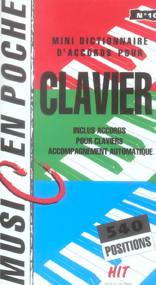 Dictionnaire accords clavier