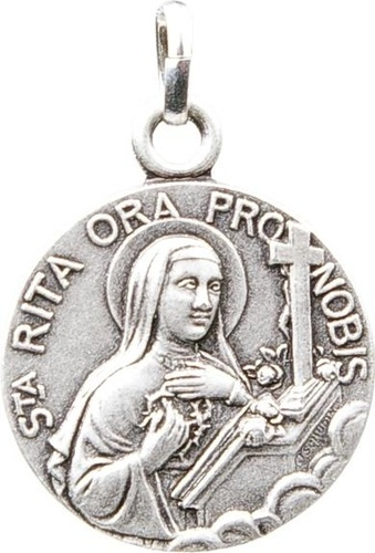 MEDAILLE STE RITA - METAL ARGENTE