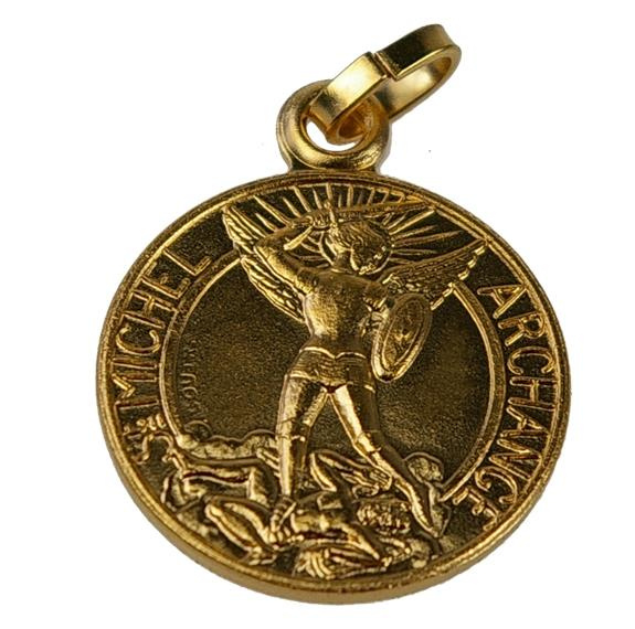 Médaille St Michel - Métal Doré