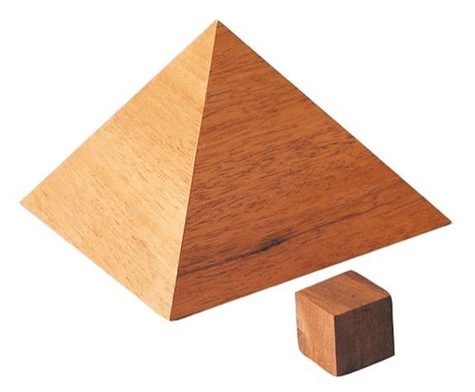 PYRAMIDE DE KHEOPS PLAQUE ACAJOU PM
