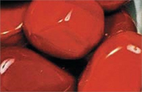 LOT DE 10 PIERRES - JASPE ROUGE