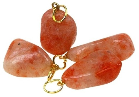 LOT DE 10 PENDENTIFS - PIERRE DE SOLEIL