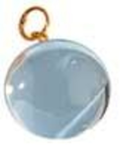 PENDENTIF BOULE CRISTAL DE ROCHE - HAUTEUR 1.5 CM