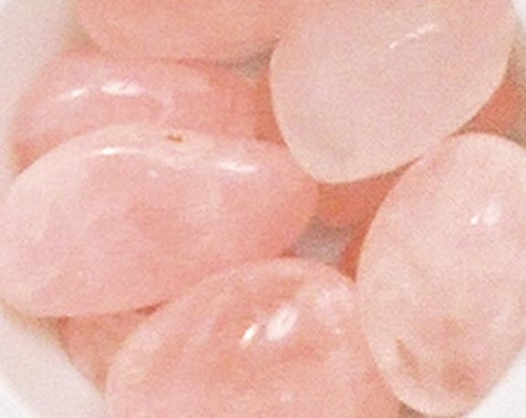 LOT DE 10 PIERRES PETIT MODELE : QUARTZ ROSE