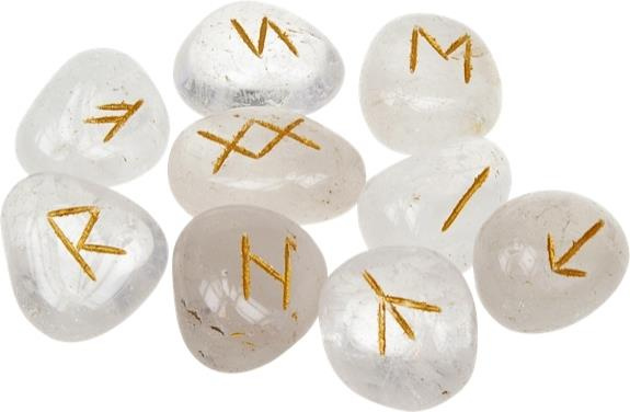 RUNES EN CRISTAL DE ROCHE
