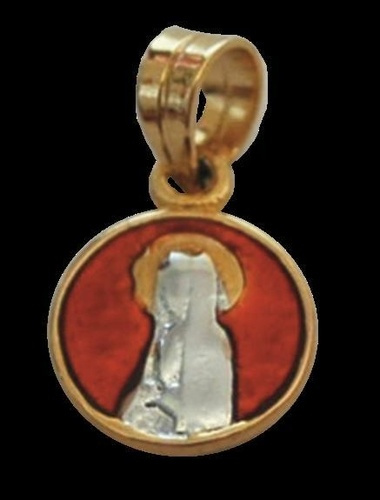 MEDAILLE OR - EMAIL ROUGE - VIERGE ARGENT