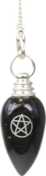 PENDULE ONYX PENTAGRAMME