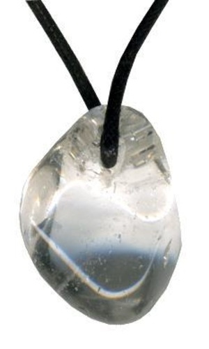 PENDENTIF PIERRE PERCEE - CRISTAL DE ROCHE