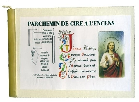 PARCHEMIN DE CIRE A L'ENCENS - JESUS
