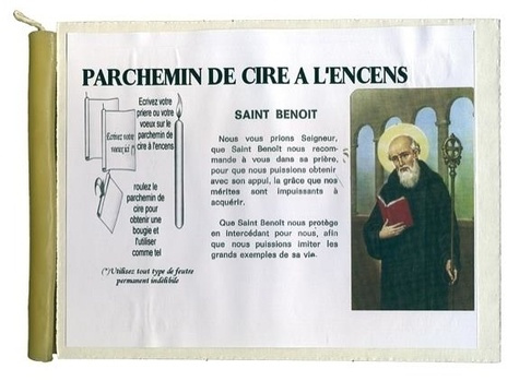 PARCHEMIN DE CIRE A L'ENCENS - SAINT BENOIT