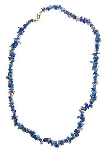 COLLIER BAROQUE LAPIS LAZULI 45 CM