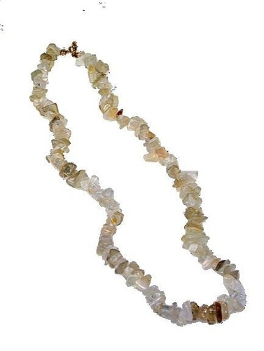 COLLIER BAROQUE PIERRE DE LUNE - 45 CM