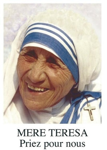 LAMPE SANCTUAIRE BIENHEUREUSE MERE TERESA COLOREE