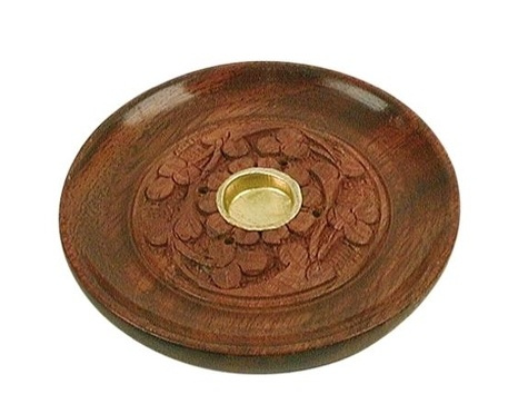 Porte Encens rond Bois pour Cônes