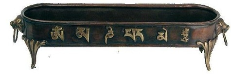 Porte encens Tibétain mani GM