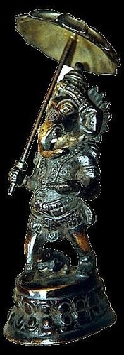 Ganesh   parapluie vieilli - Inde - 18 cm