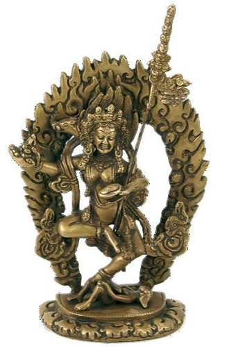 Vajra yogini doré - Inde - 19 cm