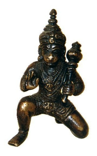 Hanuman assis vieilli - Inde - 11 cm
