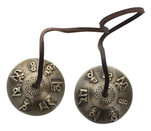 CYMBALES TIBETAINES TINGTCHAKS SYMBOLES GRAVES PETITS