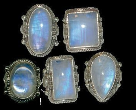 Bague Kalash - pierre de lune 50-52