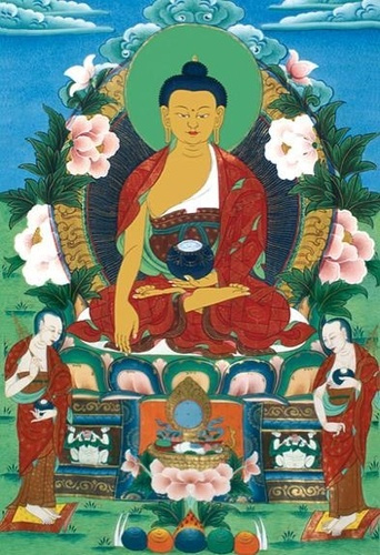 Thangka transfert encadré - Bouddha